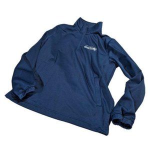 NFL Seattle Seahawks‎ mock neck 1/4 zip fleece pullover